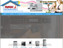 Tablet Screenshot of magichomeapplianceservice.com.au